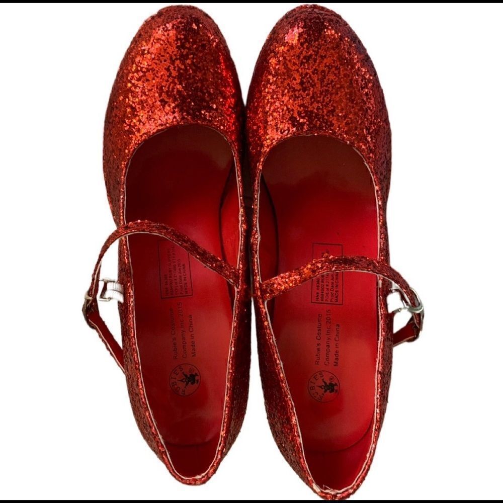 Wizard of Oz Ruby Platform Slippers Sz L - Picture 5 of 8